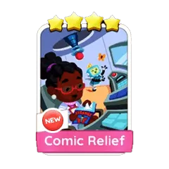 Monopoly Go 4 Star Sticker - Comic Relief