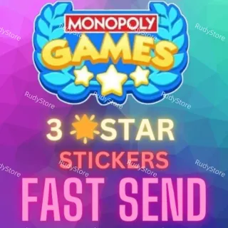 Monopoly Go 3 Star Sticker