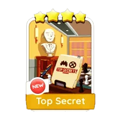 Monopoly Go 4 Star Sticker - Top Secret