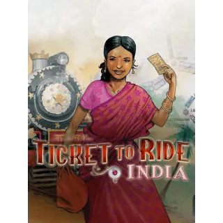 Ticket to Ride: India -- STEAM -- INSTANT DELIVERY 