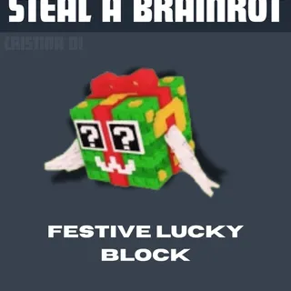 FESTIVE LUCKY BLOCK - STEAL A BRAINROT