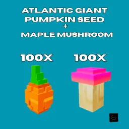 100x Atlantic Giant Pumpkin Seed + 100x Maple Mushroom