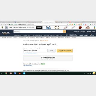 25 Dollar Amazon Gift Card Code Unused Would Much Rather Have Cash Other Gift Cards Gameflip