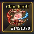 Clan Reroll X 50000