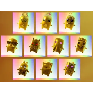 Individual golden sprites 
