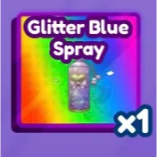 Glitter Blue Spray