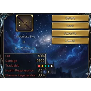 Moonless Sky - SwordBurst 2