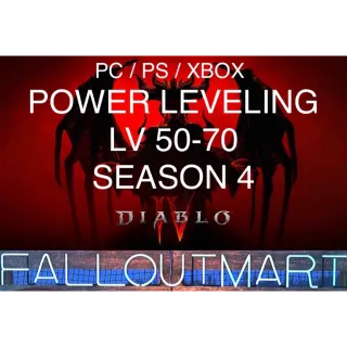Power leveling Lv 50 - 70 S4