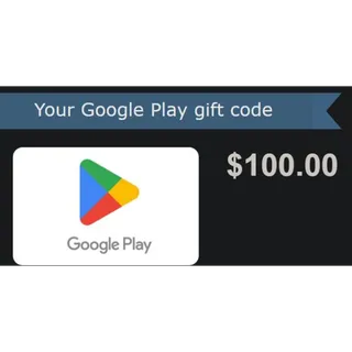 $100.00 USD Google Play