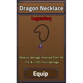 king legacy dragon necklace