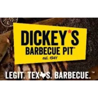 $100.00 USD Dickey’s BBQ Pit