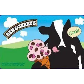$500.00 USD Ben & Jerry’s Gift Card