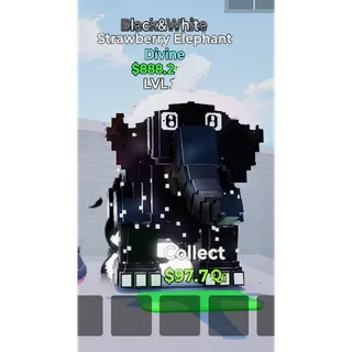 Strawberry Elephant Black&White Level 160 - Go up for Brainrots 