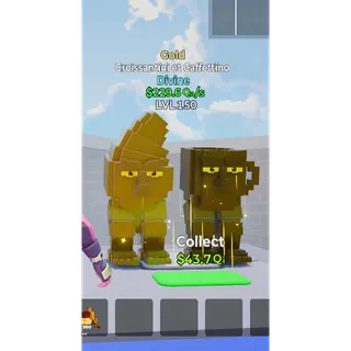 Croissantini et Caffettino Gold Level 150 - Go up for Brainrots 