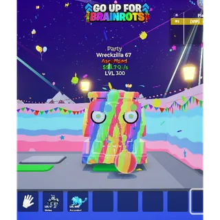 Wreckzilla 67 Party MAX LEVEL 58.7 Qi/s - Go up for Brainrots 