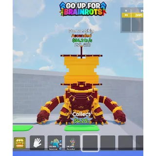 Demon Ship MAX LEVEL 54.2 Qi/s - Go up for Brainrots 