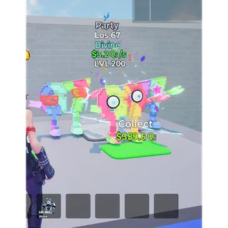 Los 67 Party with trait MAX LEVEL 3.2 Qi/s - Go up for Brainrots 