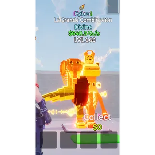 La Grande Combination Cyber with trait Level 160 - Go up for Brainrots 