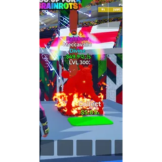 Meccavallo Rainbow with two traits MAX LEVEL 49.9 Qi/s - Go up for Brainrots 