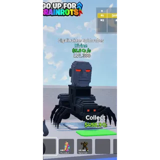 Gigalitraktos Spidorobos MAX LEVEL 5.6 Qi/s - Go up for Brainrots 