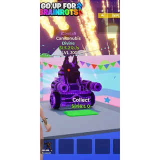 Cannonubis Crystal MAX LEVEL 15.2 Qi/s - Go up for Brainrots 