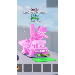 Tractoro Dinosauro Candy MAX LEVEL 2 QI/s - Go up for Brainrots