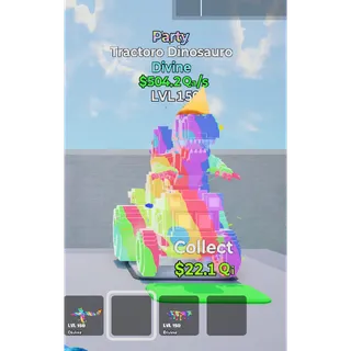Tractoro Dinasouro Party Level 150 - Go up for Brainrots