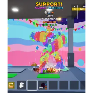Chronomondo Party with THREE traits MAX LEVEL 470.6 Qi/s - Go up for Brainrots 