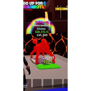 Meccavallo Rainbow MAX LEVEL 26.3 Qi/s - Go up for Brainrots