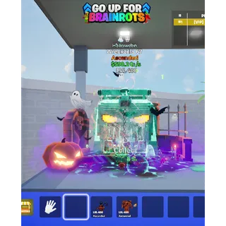 Wreckzilla 67 Halloween with two traits MAX LEVEL 590.2 Qi/s - Go up for Brainrots 