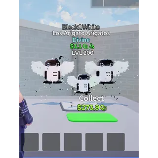 Los Arigato Arigatos Black&White MAX LEVEL 3.1 Qi/s - Go up for Brainrots 