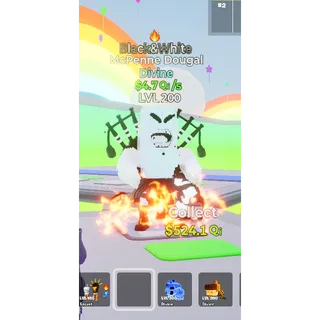 Mcpenne Dougal Black&White with trait MAX LEVEL 4.7 Qi/s - Go up for Brainrots 