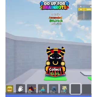 Bullzilla MAX LEVEL 60.2 Qi/s - Go up for Brainrots 