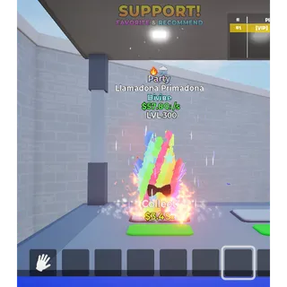 Llamadona Primadona Party with two traits MAX LEVEL 57.8 Qi/s - Go up for Brainrots 