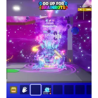 Gorgonzilla Galaxy with THREE traits MAX LEVEL 500.7 Qi/s - Go up for Brainrots 
