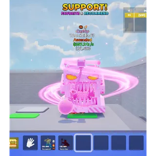 Wreckzilla 67 Candy with two traits MAX LEVEL 357.2 Qi/s - Go up for Brainrots 