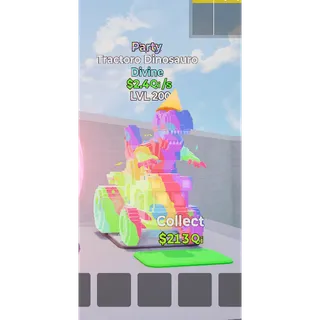 Tractoro Dinasouro Party MAX LEVEL 2.4 Qi/s - Go up for Brainrots
