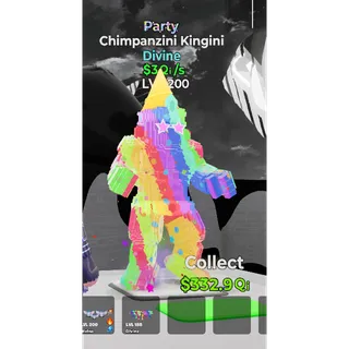 Chimpanzini Kingini Party MAX LEVEL 3 Qi/s  - Go up for Brainrots 
