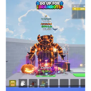 Bullzilla Halloween with trait MAX LEVEL 874 Qi/s - Go up for Brainrots
