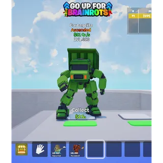 Garbagzilla MAX LEVEL 51 Qi/s - Go up for Brainrots 