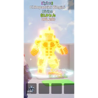 Chimpanzini Kingini Cyber MAX LEVEL 2.8 Qi/s - Go up for Brainrots 