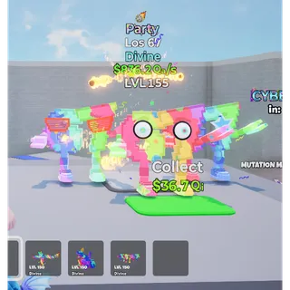 Los 67 Party with trait Level 155 - Go up for Brainrots 
