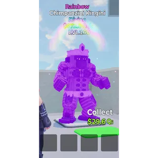 Chimpanzini Kingini Rainbow Level 160 - Go up for Brainrots 