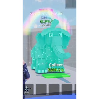 Strawberry Elephant Rainbow MAX LEVEL 1.9 Qi/s - Go up for Brainrots 