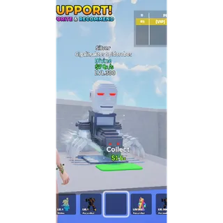 Gigalitraktos Spidorobos Silver MAX LEVEL 7 Qi/s - Go up for Brainrots 