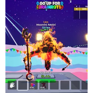 Moonrini Astrini Lava MAX LEVEL 48.9 Qi/s - Go up for Brainrots 