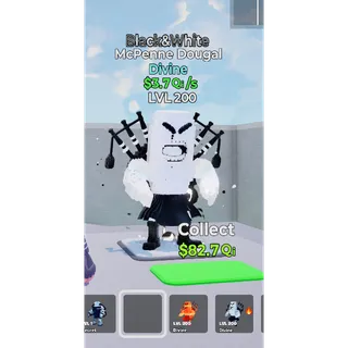 McPenne Dougal Black&White MAX LEVEL 3.7 Qi/s - Go up for Brainrots 