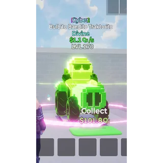 Bulbito Bandito Traktorito Cyber Level 170 1.1 Qi/s - Go up for Brainrots 