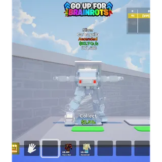Garbagzilla Silver MAX LEVEL 63.7 Qi/s - Go up for Brainrots 