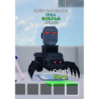 Go up for Brainrots - Gigalitraktos Spidorobros Level 140